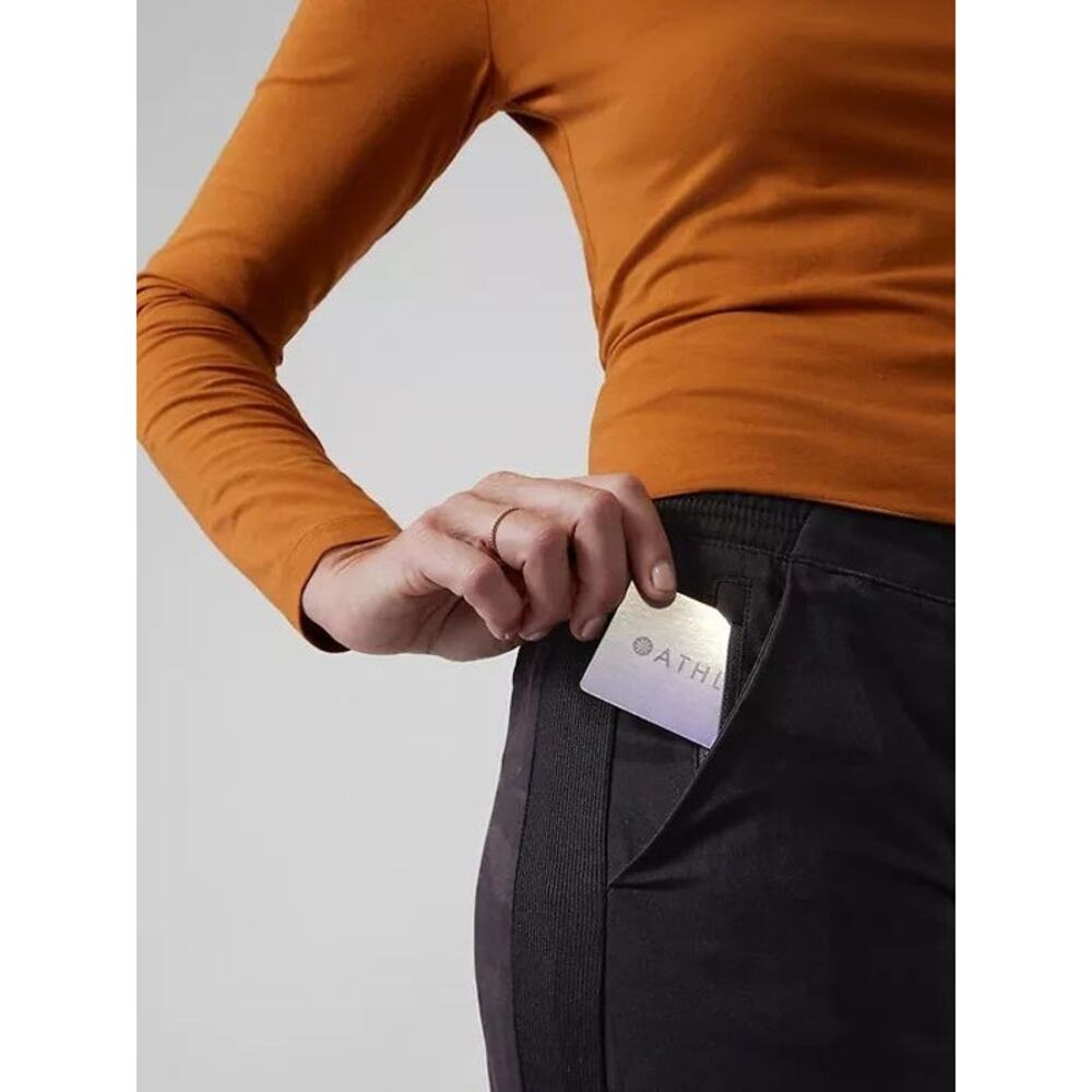 Athleta Brooklyn Camo Lined Jogger Pant in Black Camo Lux Pants - Picture 5 of 10